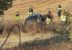 Tekirdağ'da feci kaza! Otomobil takla atarak tarlaya devrildi: 1 ölü, 2 yaralı