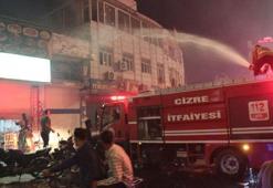 Cizre'de Amedspor'un galibiyet kutlamalarında yangın! 3 iş yeri ve 1 araç yandı