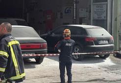 Oto LPG servisinde patlama! 5 yaralı