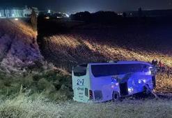 Amasya'da yolcu otobüsü şarampole uçtu! 24 kişi yaralandı