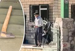 Mezarlıkta kan donduran olay! Yaşlı adam husumetlisinin başına baltayla vurdu