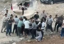 Gaziantep'te meydan kavgası kamerada! Araçla kalabalığın arasına daldı