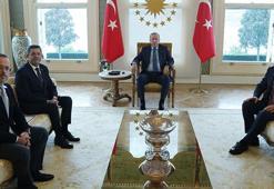 Cumhurbaşkanı Erdoğan, Çekmeköy Belediye Başkanı Çerkez'i kabul etti