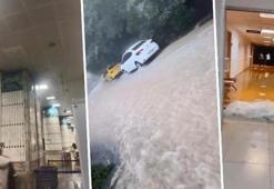 İstanbul’da yağış hayatı felç etti! Hastane ve metro hattında su baskını