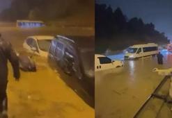 Şile Yolu'nda araçlar mahsur kaldı! Nevzat Demir Tesisleri'nin önü kilitlendi