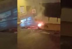 İstanbul’da korkutan görüntü! Yağmur suyuyla temas eden kablolar alev aldı