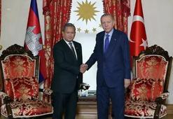 Cumhurbaşkanı Erdoğan, Kamboçya Başbakanı Manet'i kabul etti