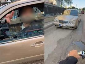 Ters yönden gelen sürücü pes dedirtti!