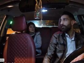 Taksici ile adres gerginliği kamerada