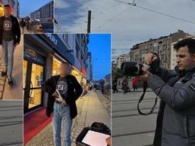 Kamerayı görünce silaha davrandı!