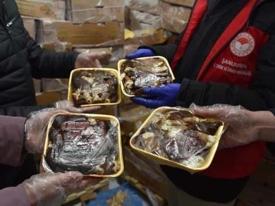 Şanlıurfa’da 50 ton bozuk tavuk ele geçirildi