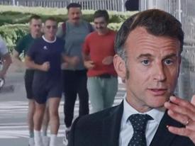 Macron, Ankara'da sabah koşusuna çıktı