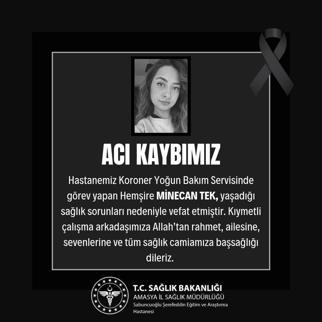 Hemşireyi hayattan koparan virüs Dikkatleri bu hastalığını üzerine çekti