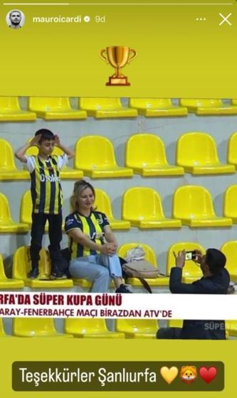 Icardi Fenerbahçeli taraftarı paylaştı Teşekkür Şanlıurfa