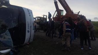 Tokat'ta cenazeden dönenleri taşıyan otobüs devrildi: 7 ölü