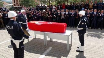 Şehit polis için Bayburt'ta hazin tören