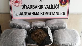 Diyarbakır'da 47 kilo esrar ele geçirildi