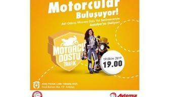 ‘Motorcu Dostu Trafik’ projesi Antalya’da devam ediyor