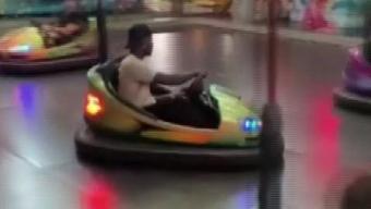 Balotelli çarpışan arabaya binip eğlendi