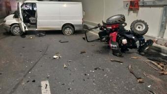 Çanakkale’de T3 tünelinde trafik kazası: 2 yaralı