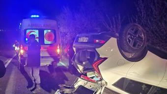 Nevşehir'de otomobil takla attı: 4 yaralı