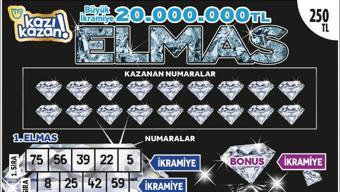 20 milyon TL ikramiyesi ile göz kamaştıran Elmas!