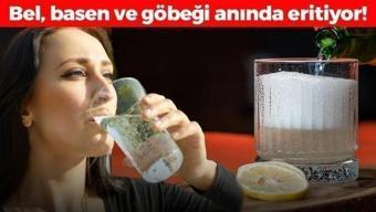 Anında bel, basen ve göbeği mum gibi eritiyor! Maden suyunun içine 1 kaşık eklemek yetiyor: Yağları şıpır şıpır eritip 34 bedene düşürüyor!