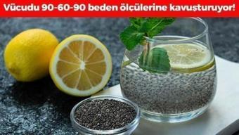 90-60-90 fiziğin sırrı! Her gün 1 bardak için: Bel, basen ve göbekteki yağları cayır cayır yakıyor, 1 ayda 2 beden inceltip mum gibi eritiyor!