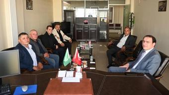 Kaymakam Türker'den ziraat odasına ziyaret
