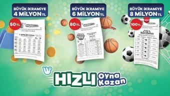 50 TL'lik Bonkör Cüzdan 80 TL'lik Süper Basket 100 TL'lik santrafor ile hızlı oyna, hızlı kazan