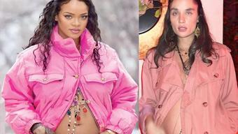 Rihanna'ya özenmiş!