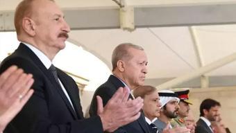 Cumhurbaşkanı Erdoğan, İlham Aliyev ve Şahbaz Şerif ile görüştü