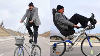 ‘Bu bisiklet insanı yormuyor’ diyerek tasarladı, gören herkes şaşırıyor