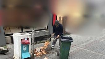 Atıklarını yola döken işletmeye 30 bin lira ceza