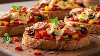 Bayat ekmekleri sakın atmayın! 15 dakikada kahvaltının yıldızı olacak ekmek üstü pizza tarifi