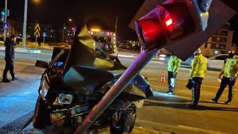 Çorum’da iki otomobil çarpıştı; 4 yaralı