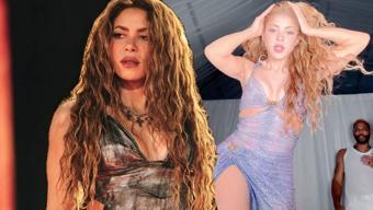 Shakira sahnede düştü ama şovu bırakmadı!