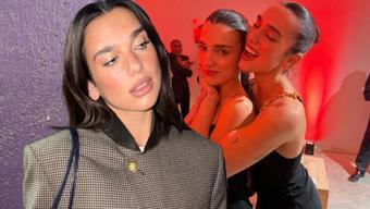 Dua Lipa ve kız kardeşi sosyal medyaya damga vurdu! 'Hık demiş burnundan düşmüş'