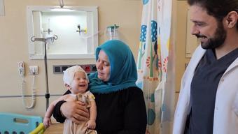 5 aylık Ömer’in erken kaynayan kafatası 3 saatlik ameliyatla düzeltildi