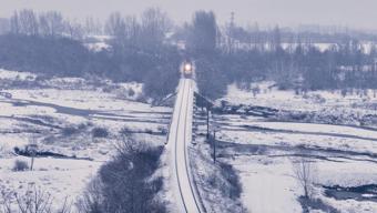 Doğu Ekspresi’nin kar altındaki yolculuğu