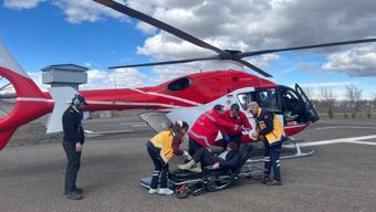 Bingöl’de ambulans helikopter, diyaliz hastası için havalandı