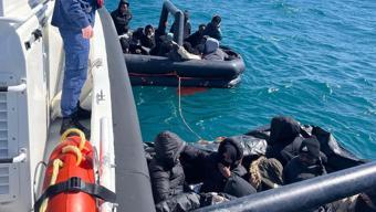 Yunan unsurları tarafından geri itilen 31 kaçak göçmen kurtarıldı