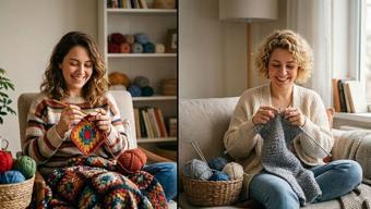 Örgü örenler bir türlü karar veremiyor! Şiş kullanmak mı daha pratik yoksa tığ mı?