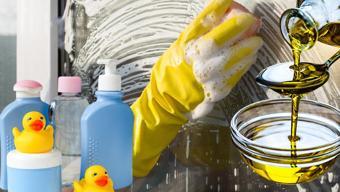 Camları pırıl pırıl yapıyor! Temizlik suyuna birkaç damla ekleyin, 2 malzeme kullanmak yetiyor!