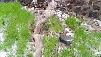 Elazığ’da sağanak ve dolu etkili oldu