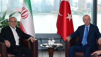 İran Cumhurbaşkanı Pezeşkiyan Cumhurbaşkanı Erdoğan ile görüştü!