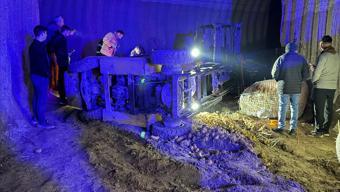 Patates deposunda devrilen forkliftin operatörü öldü