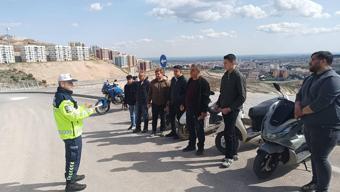 Kilis’te motosiklet sürücülerine eğitim
