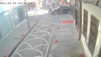 Tokat’ta cip ile motosikletin çarpıştığı kaza kamerada
