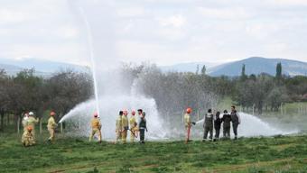 Burdur'da orman yangını tatbikatı
